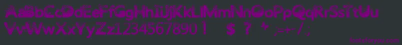 Trashbutterfly Font – Purple Fonts on Black Background