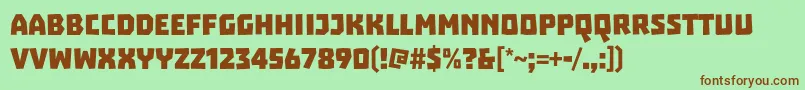 Troika Font – Brown Fonts on Green Background