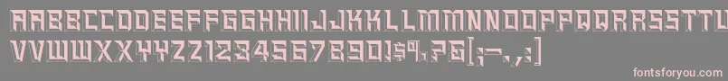 Epitaph Font – Pink Fonts on Gray Background