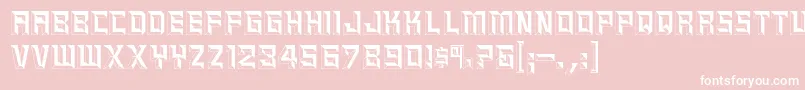 Epitaph Font – White Fonts on Pink Background