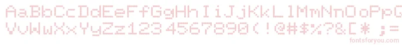 PixelscreenRegular Font – Pink Fonts on White Background