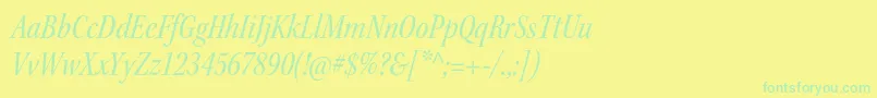 Więcej informacji o czcionce KeplerstdCnitsubh Czcionka KeplerstdCnitsubh – zielone czcionki na żółtym tle