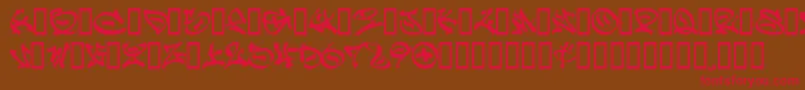 Graff Font – Red Fonts on Brown Background