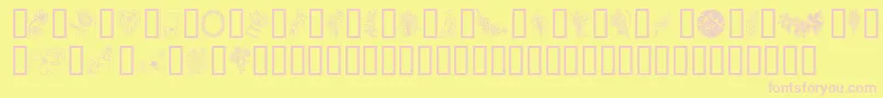 FromTheGarden Font – Pink Fonts on Yellow Background