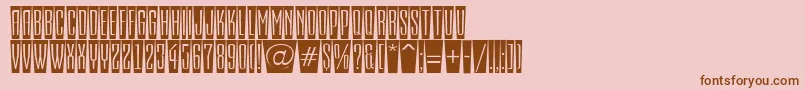 AEmpirialcmfsh Font – Brown Fonts on Pink Background