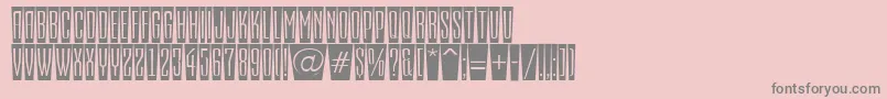 AEmpirialcmfsh Font – Gray Fonts on Pink Background