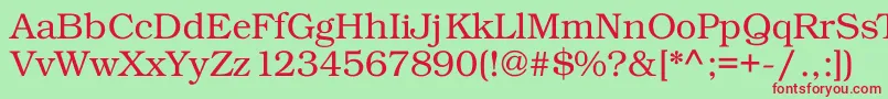 Kacstposter Font – Red Fonts on Green Background