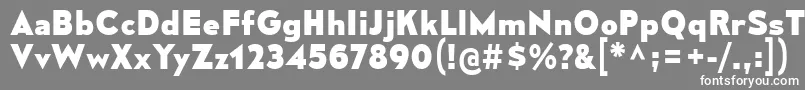 フォントMesmerizeEb – 灰色の背景に白い文字