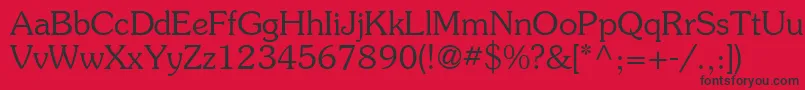 Agsou13 Font – Black Fonts on Red Background