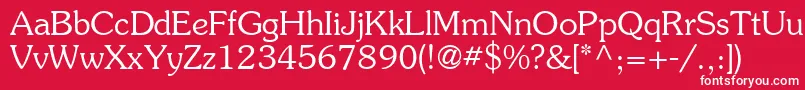 Agsou13 Font – White Fonts on Red Background