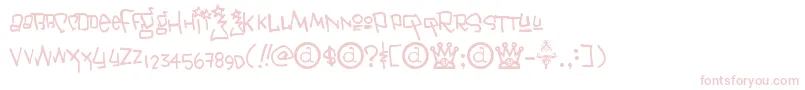 Janis ffy Font – Pink Fonts on White Background