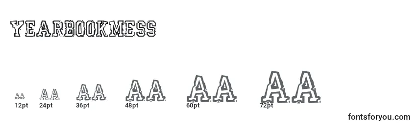 Yearbookmess Font Sizes