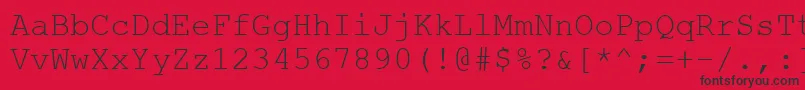 Wuzzy4 Font – Black Fonts on Red Background