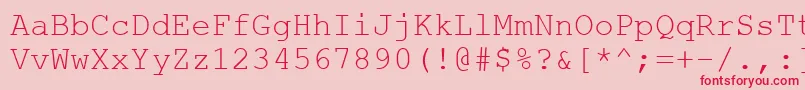 Wuzzy4 Font – Red Fonts on Pink Background