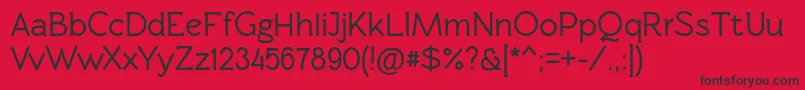 Rawengulkbold Font – Black Fonts on Red Background