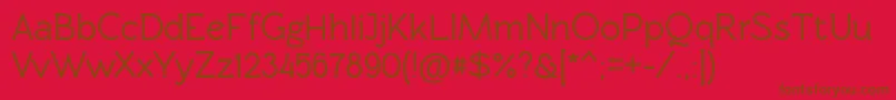 Rawengulkbold Font – Brown Fonts on Red Background