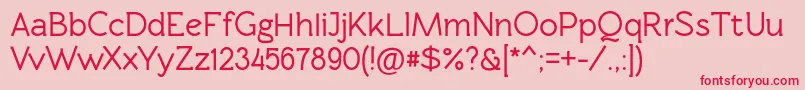 Rawengulkbold Font – Red Fonts on Pink Background