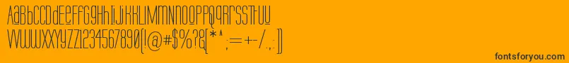 Labtuup Font – Black Fonts on Orange Background