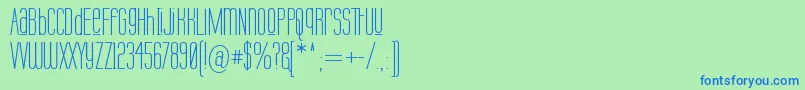 Labtuup Font – Blue Fonts on Green Background