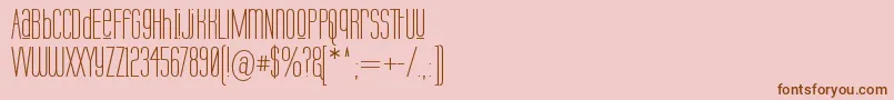 Labtuup Font – Brown Fonts on Pink Background