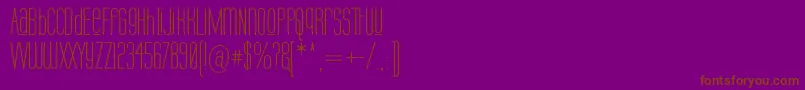 Labtuup Font – Brown Fonts on Purple Background