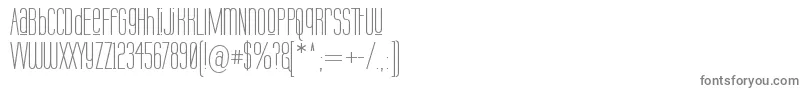 フォントLabtuup – 白い背景に灰色の文字