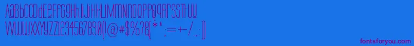 Labtuup Font – Purple Fonts on Blue Background