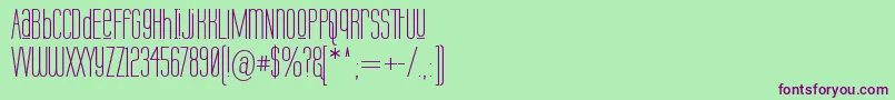 Labtuup Font – Purple Fonts on Green Background