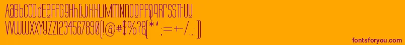 Labtuup Font – Purple Fonts on Orange Background