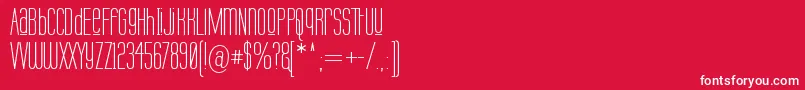 Labtuup Font – White Fonts on Red Background