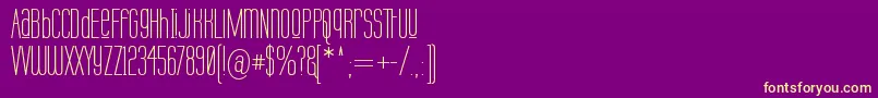 Labtuup Font – Yellow Fonts on Purple Background