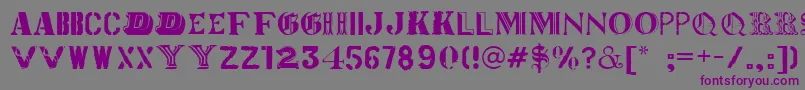 Worldtour Font – Purple Fonts on Gray Background