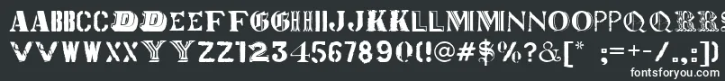 Worldtour Font – White Fonts on Black Background