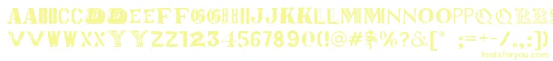 Więcej informacji o czcionce Worldtour Czcionka Worldtour – żółte czcionki