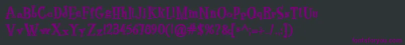 RocknrollTypoCollege Font – Purple Fonts on Black Background