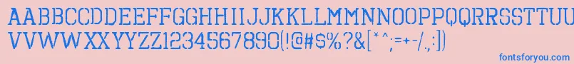 OctinspraypaintbrgRegular Font – Blue Fonts on Pink Background