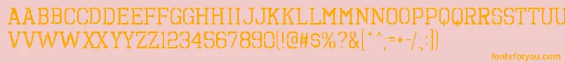 OctinspraypaintbrgRegular Font – Orange Fonts on Pink Background