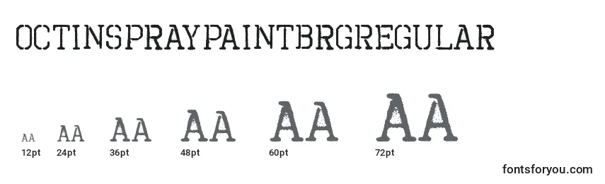 OctinspraypaintbrgRegular Font Sizes