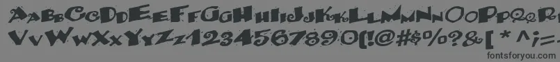 BackRegularTtnorm Font – Black Fonts on Gray Background