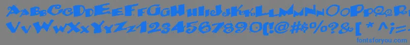 fuente BackRegularTtnorm – Fuentes Azules Sobre Fondo Gris