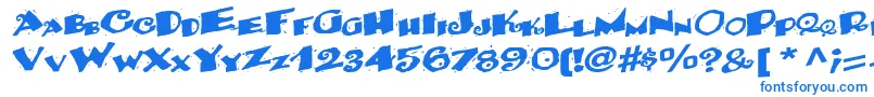 BackRegularTtnorm Font – Blue Fonts on White Background