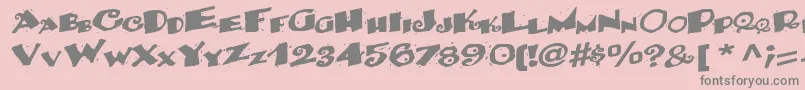 BackRegularTtnorm Font – Gray Fonts on Pink Background