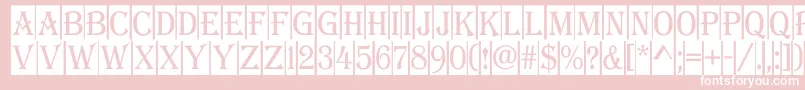 Algeri9 Font – White Fonts on Pink Background