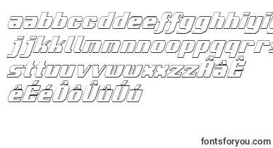 Voortrekker3DCondensedItalic font – frisian Fonts