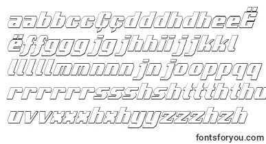 Voortrekker3DCondensedItalic font – nyanja Fonts