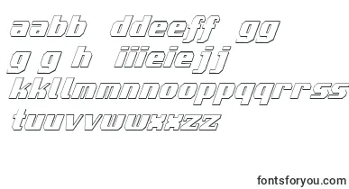 Voortrekker3DCondensedItalic font – maltese Fonts