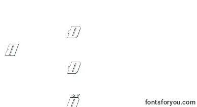 Voortrekker3DCondensedItalic font – turkmen Fonts