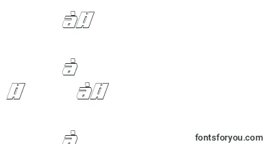 Voortrekker3DCondensedItalic font – nepali Fonts
