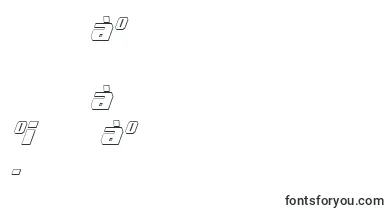 Voortrekker3DCondensedItalic font – lao Fonts
