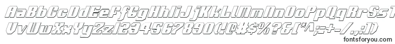 Voortrekker3DCondensedItalic-fontti – 3D-fontit